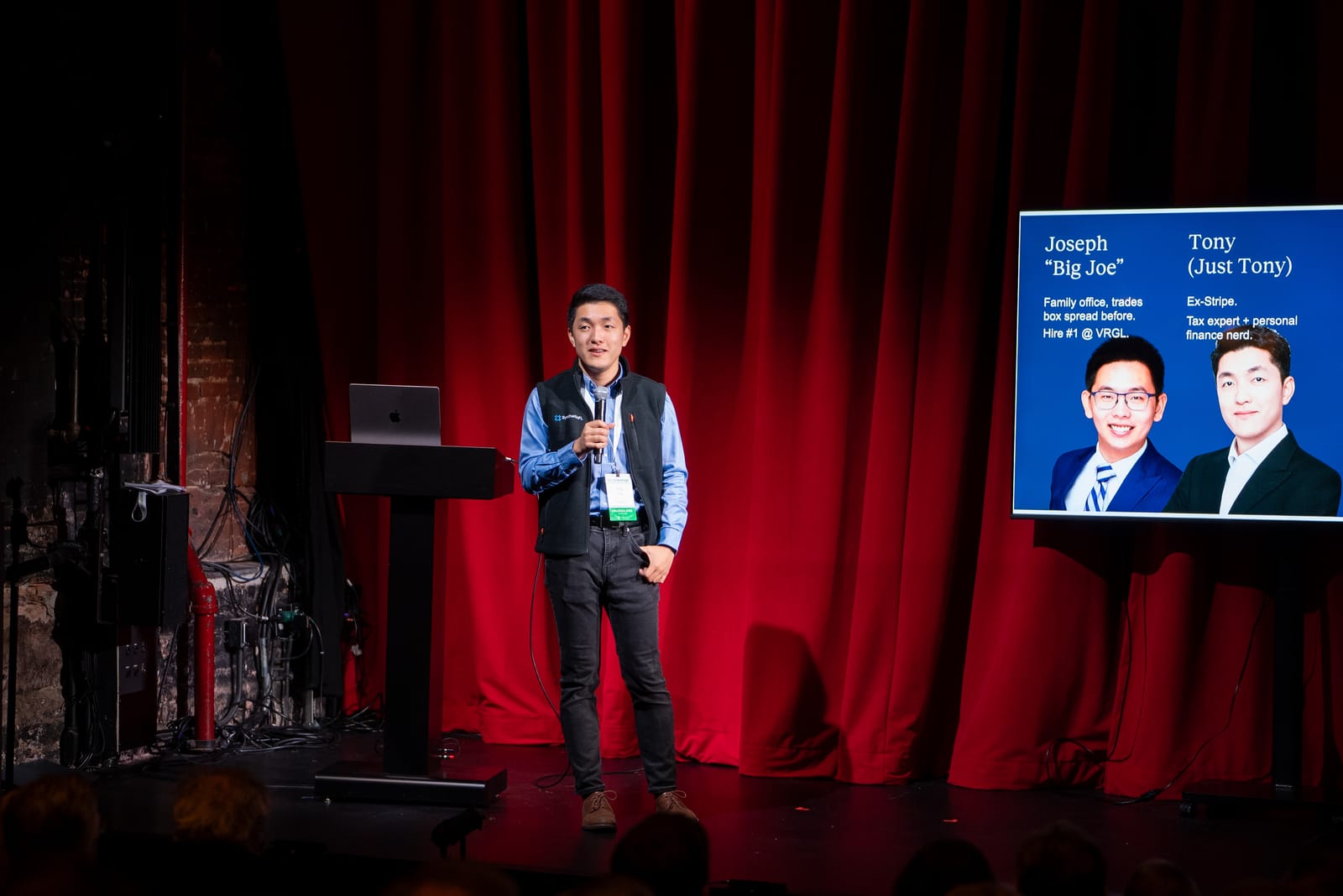 SyntheticFi founder presenting at Palooza XVIII