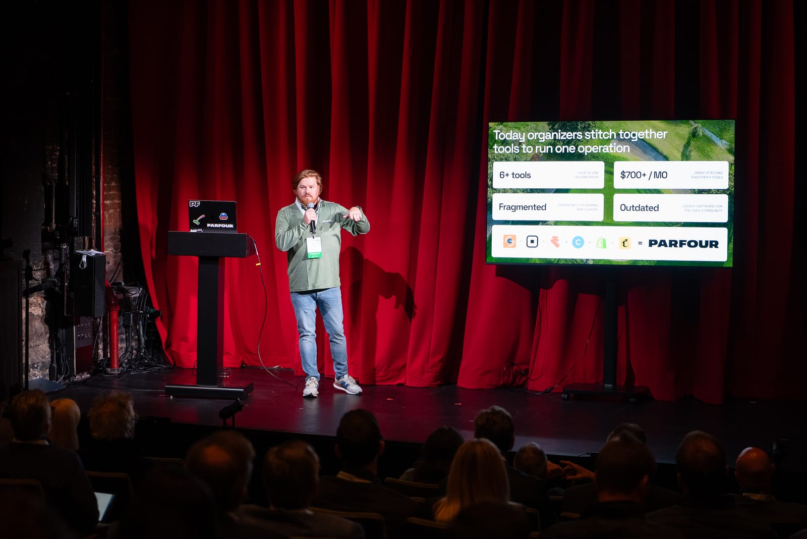 Parfour founder presenting at Palooza XVIII